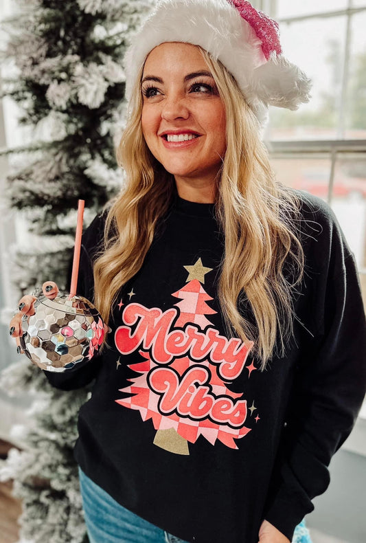 Merry Vibes Christmas Sweatshirt