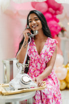 FLORAL PRINT RUFFLE TIERED MINI DRESS-How Cute is That? Boutique