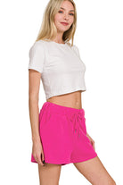 FLEECE BOAT NECK SWEATSHIRTS & SHORTS 2PCS SET-How Cute is That? Boutique