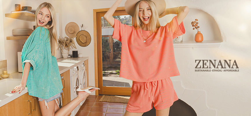 CORDED RIB SHORT SLEEVE TEE & SHORTS 2PCS SET-How Cute is That? Boutique