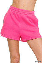 FLEECE ELASTIC WAISTBAND DOLPHIN SHORTS-How Cute is That? Boutique