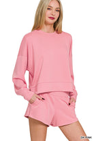 SCUBA LONG SLEEVE SWEATSHIRTS & SHORTS SET-How Cute is That? Boutique