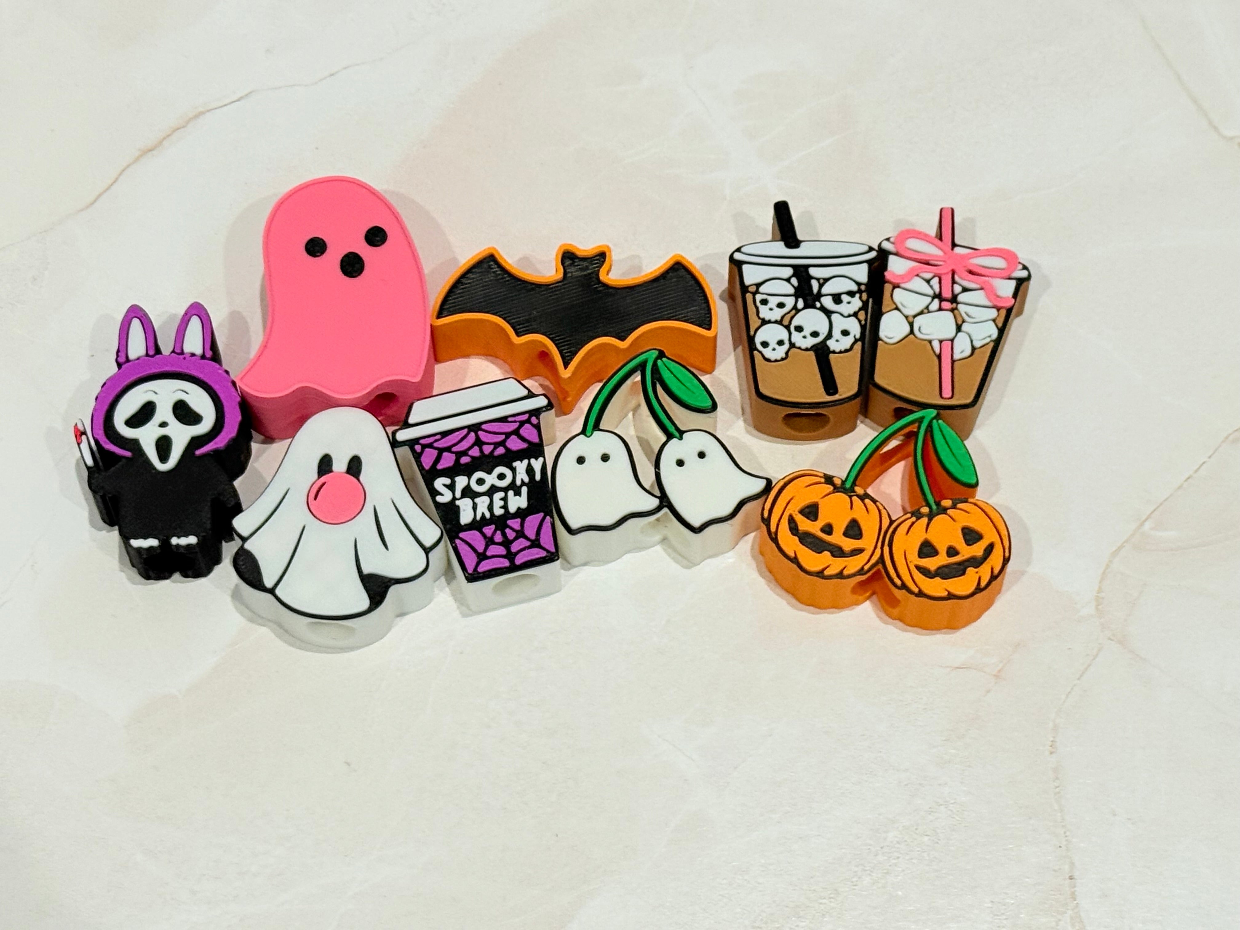 Halloween Tumbler 3D Straw Toppers-How Cute is That? Boutique