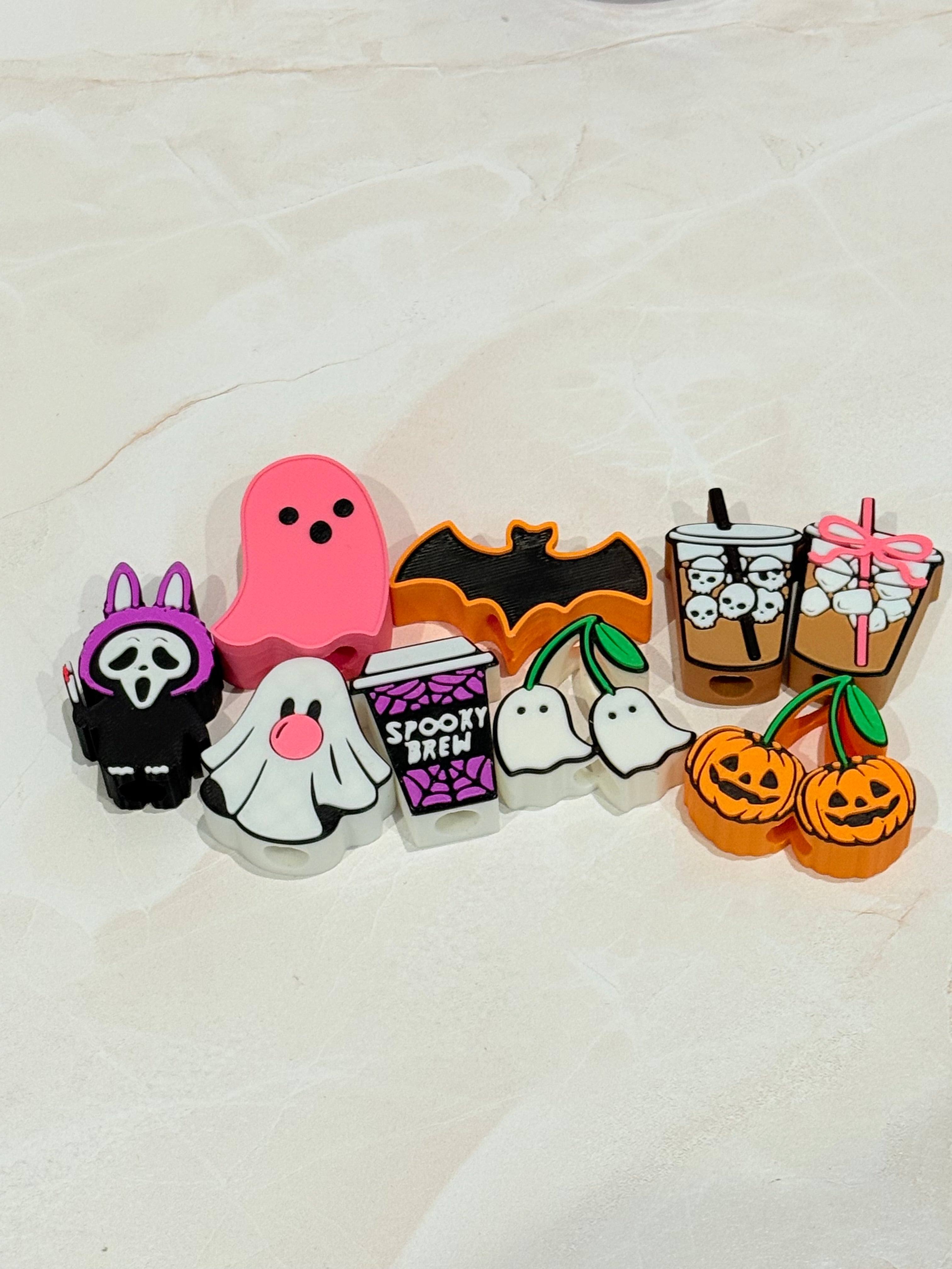 Halloween Tumbler 3D Straw Toppers-How Cute is That? Boutique