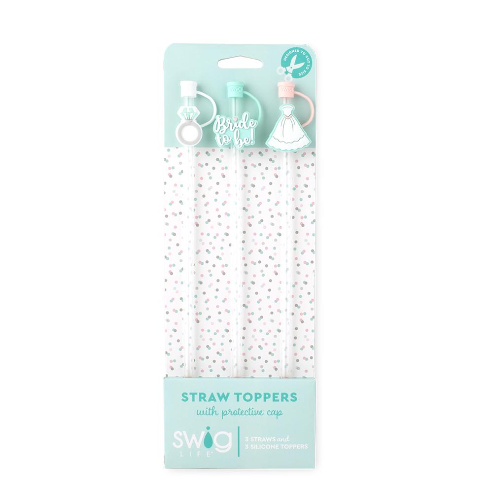 Bride To Be Straw Topper Set-How Cute is That? Boutique