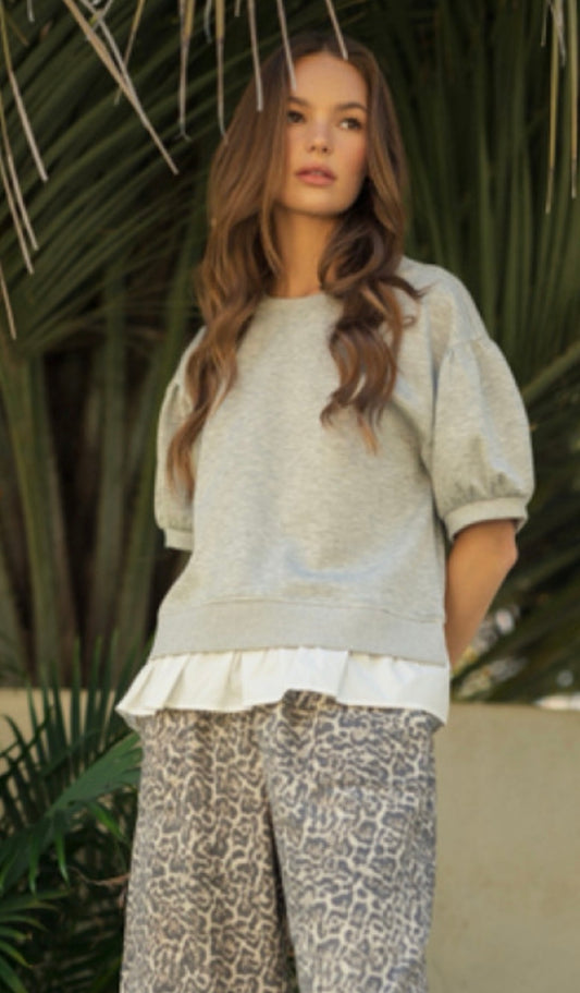 Gray Top by Jodifl