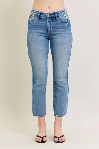 Judy Blue Highwaist Mid Rise Vintage Boyfriend Denim Jeans (Copy)-How Cute is That? Boutique