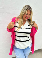 Lola Cardigan in Hot Pink-How Cute is That? Boutique