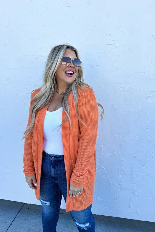 Lola Cardigan in Orange