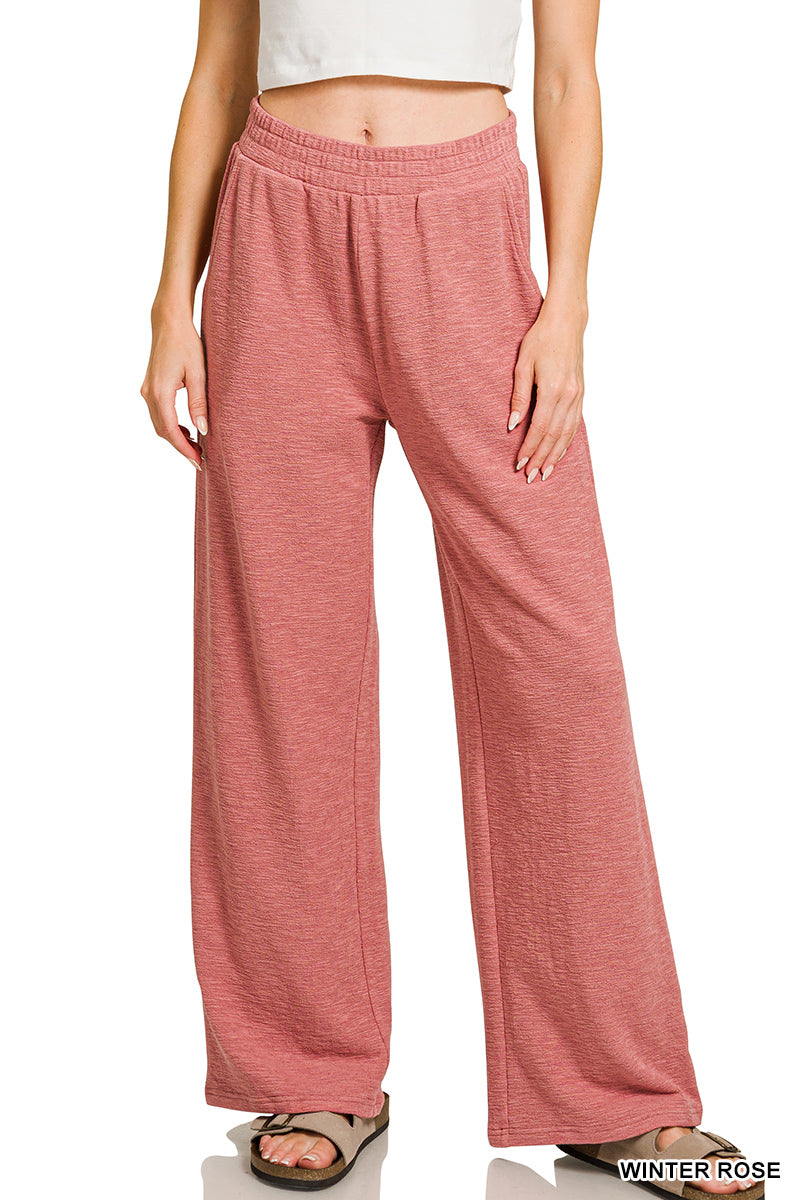 LONG SLEEVE & SWEATPANTS SET in Winter Rose