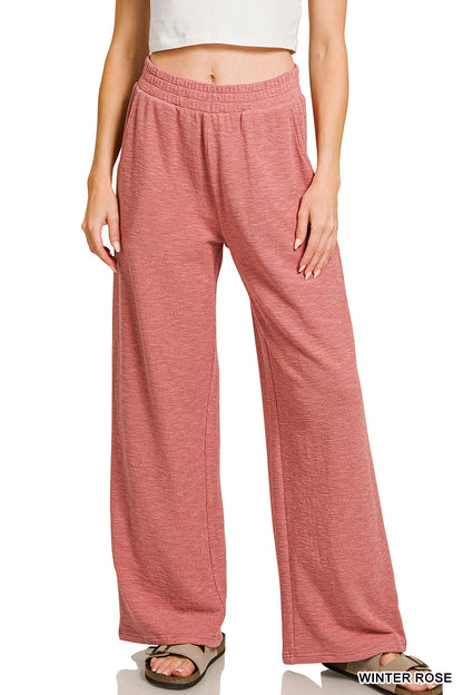 LONG SLEEVE & SWEATPANTS SET in Winter Rose