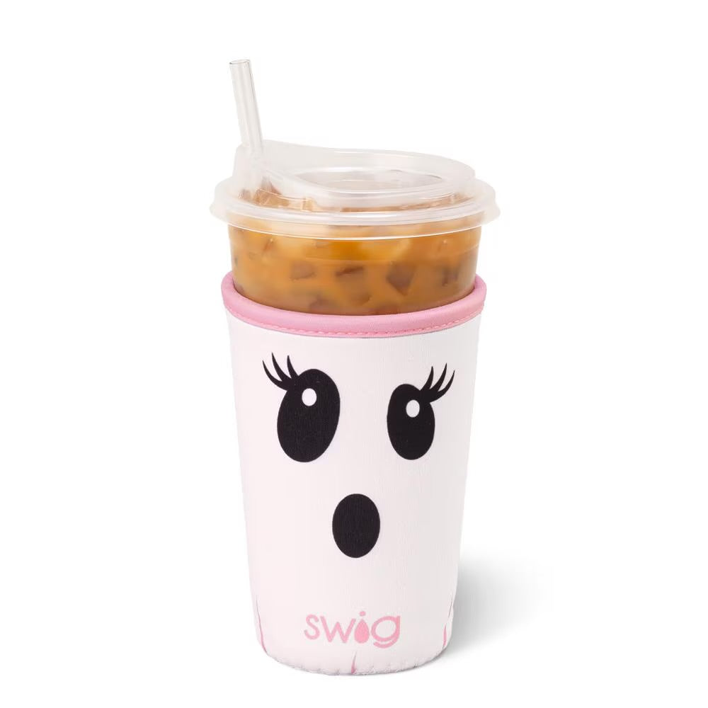 Boo Crew Ghost Iced Cup Coolie (Medium)-How Cute is That? Boutique