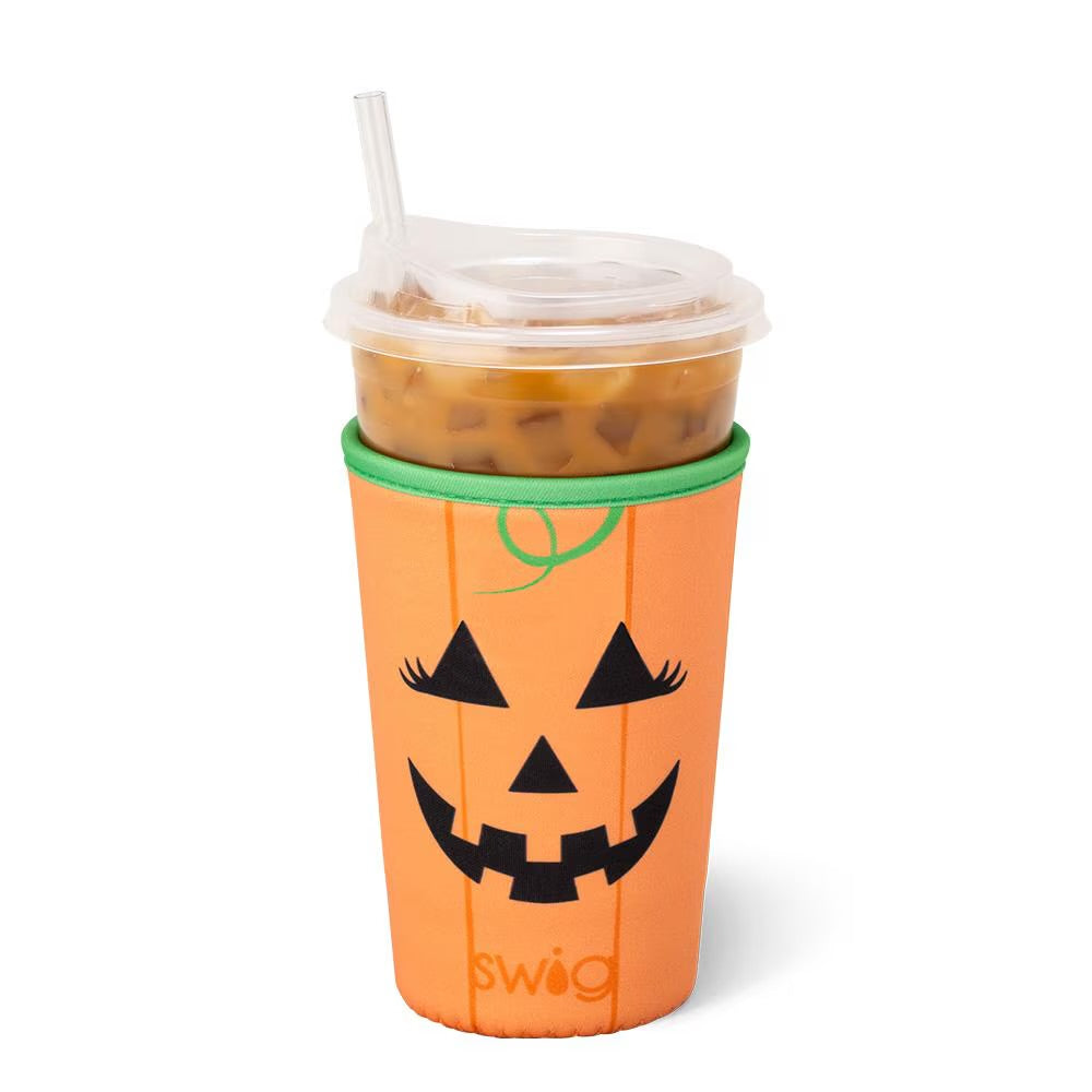 Boo Crew Pumpkin Iced Cup Coolie (Medium)-How Cute is That? Boutique