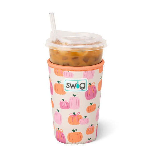 Pumpkins And Bows Iced Cup Coolie (Medium)