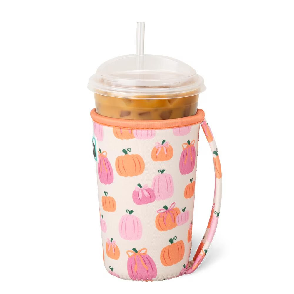 Pumpkins And Bows Iced Cup Coolie (Medium)