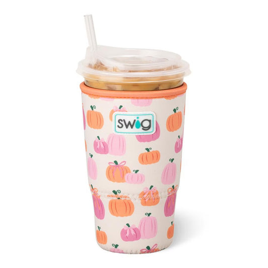 Pumpkins And Bows Iced Cup Coolie (Large)