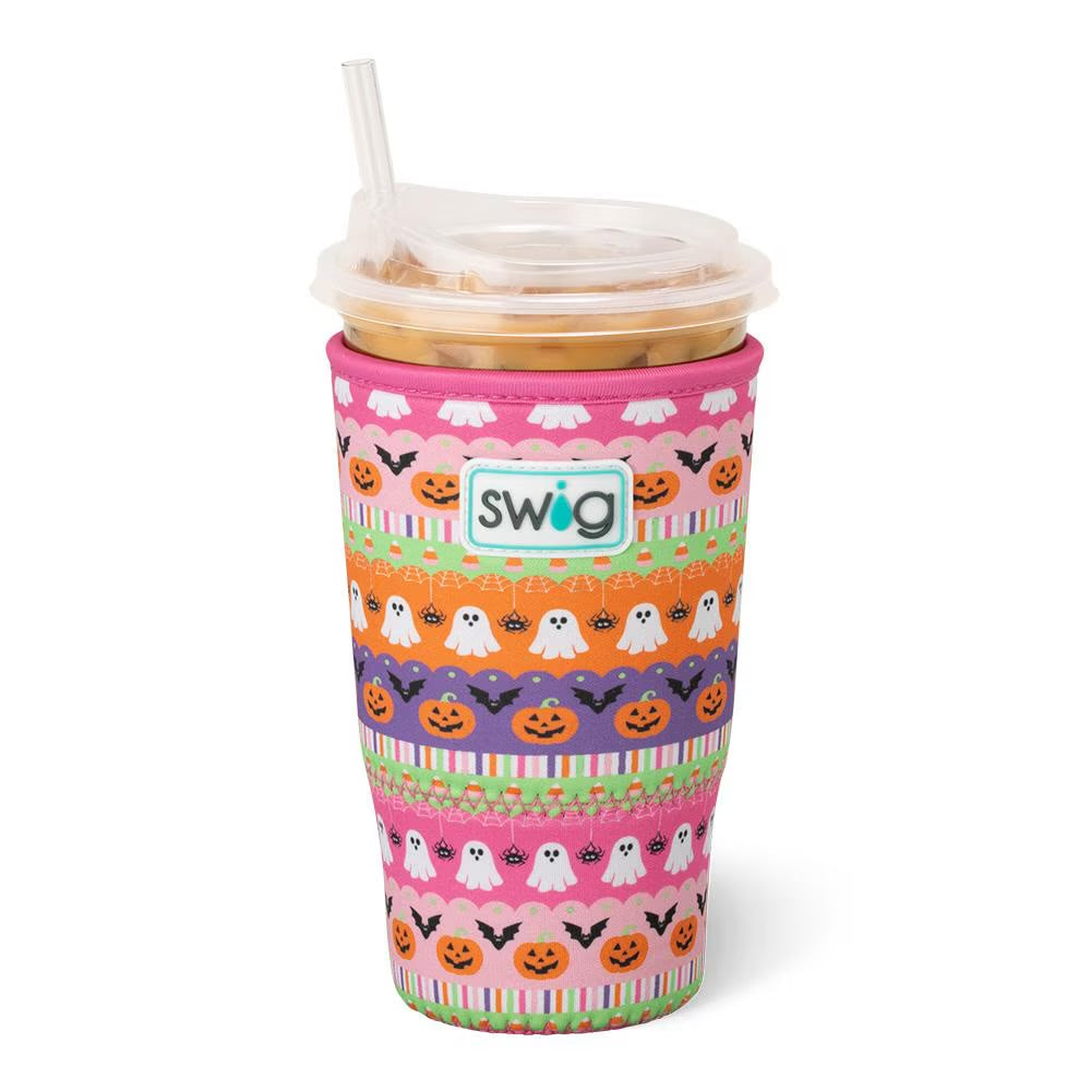 Trick Or Treat Iced Cup Coolie (Large)-How Cute is That? Boutique