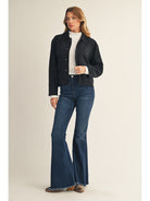 Button Down Suede Jacket-How Cute is That? Boutique