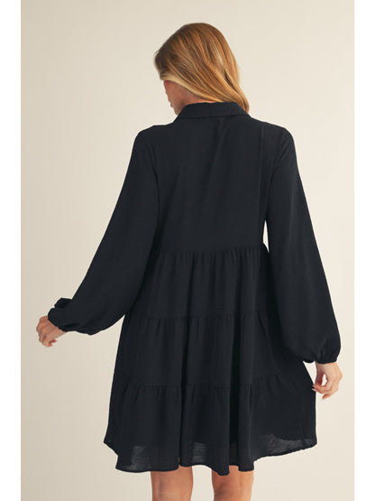 Button Down Crinkle Dress