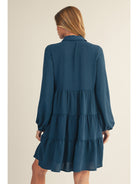 Button Down Crinkle Dress-How Cute is That? Boutique