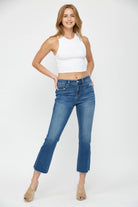 MID RISE BOOT CUT CROP-How Cute is That? Boutique