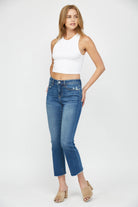 MID RISE BOOT CUT CROP-How Cute is That? Boutique