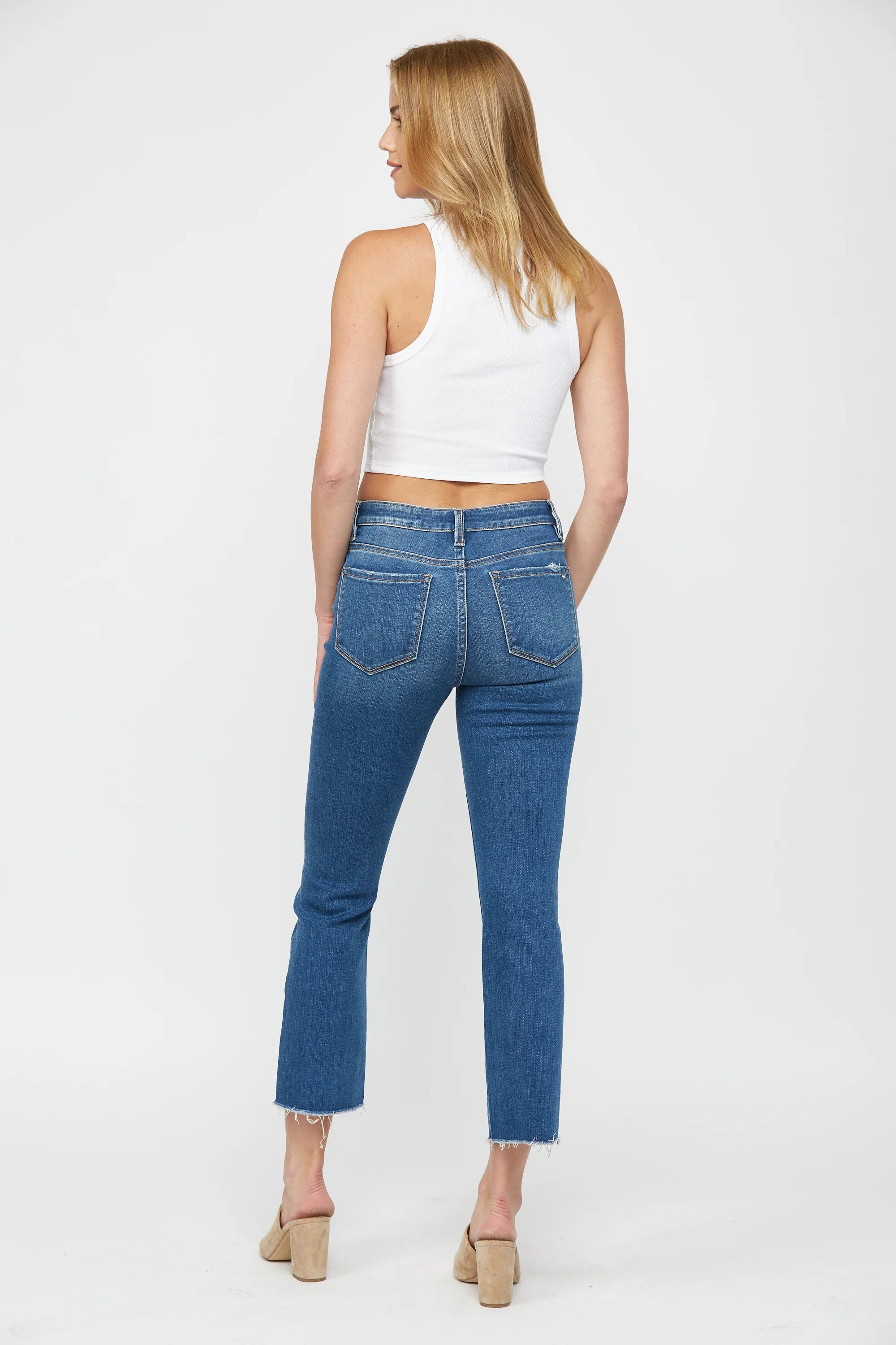 MID RISE BOOT CUT CROP-How Cute is That? Boutique