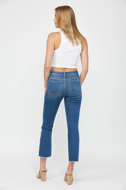 MID RISE BOOT CUT CROP