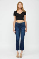 HIGH RISE STRAIGHT CROP-How Cute is That? Boutique