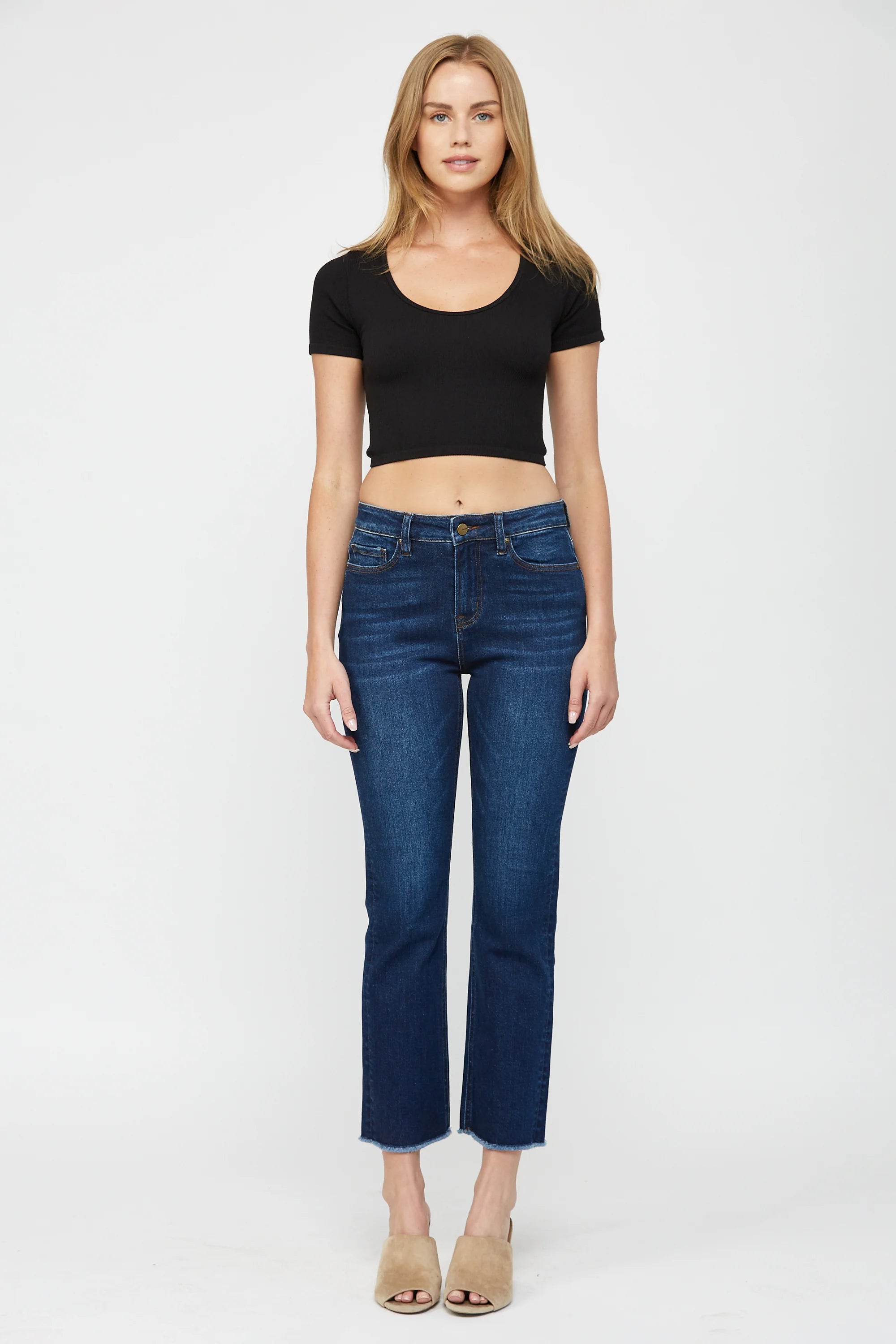 HIGH RISE STRAIGHT CROP-How Cute is That? Boutique