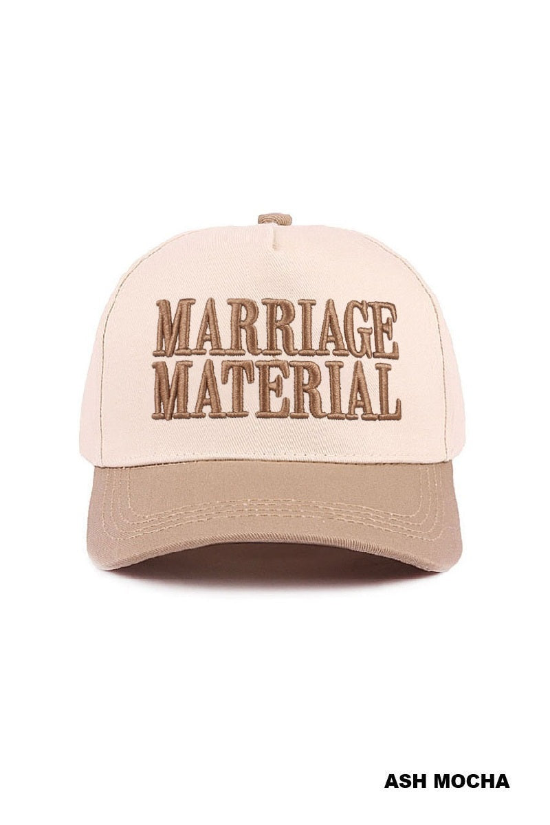 Marriage Material Trucker Hat-How Cute is That? Boutique