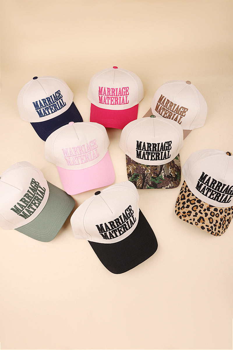 Marriage Material Trucker Hat-How Cute is That? Boutique