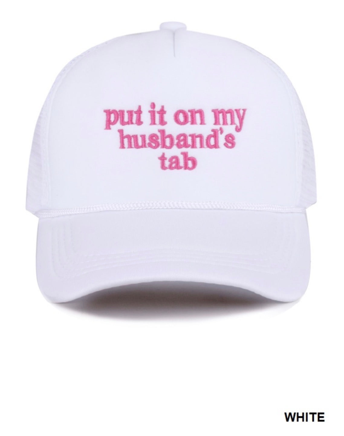 Put it on my Husband's Tab Mesh Trucker Hat