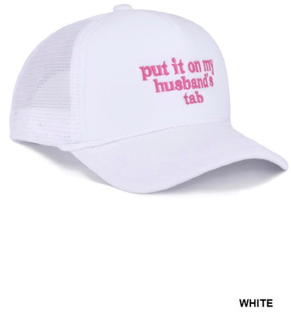 Put it on my Husband's Tab Mesh Trucker Hat