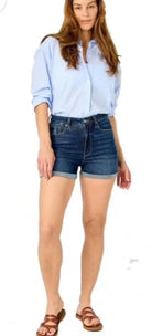 Judy Blue high waist tummy control cool denim shorts 150286-How Cute is That? Boutique