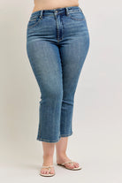 High Waist Tummy Control Kick Flare Jeans Plus Size- Judy Blue Jeans-How Cute is That? Boutique