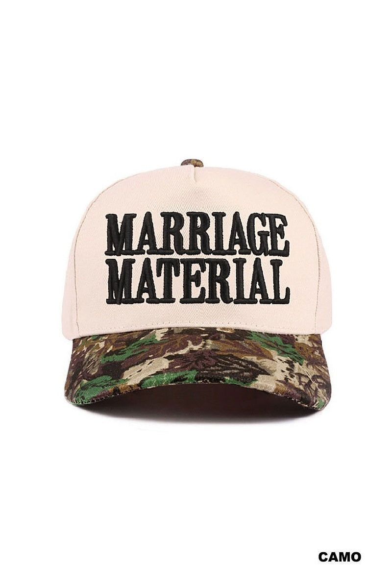 Marriage Material Trucker Hat-How Cute is That? Boutique