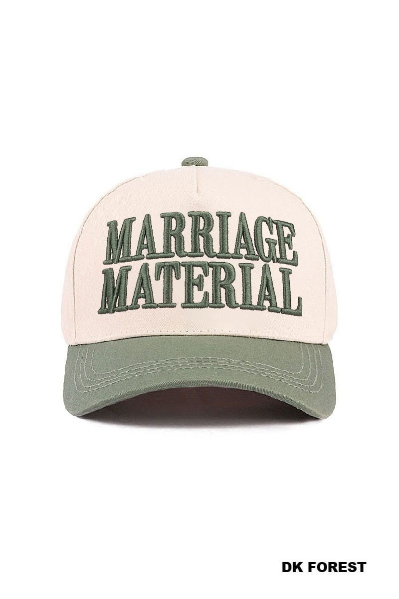 Marriage Material Trucker Hat-How Cute is That? Boutique