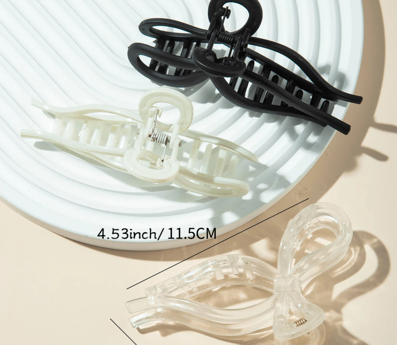 Medium Bow Shaped Claw Clip-How Cute is That? Boutique