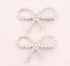 Pearl Bow Hair Clip Barette-How Cute is That? Boutique