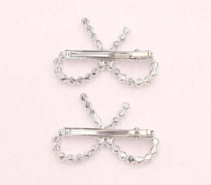 Pearl Bow Hair Clip Barette