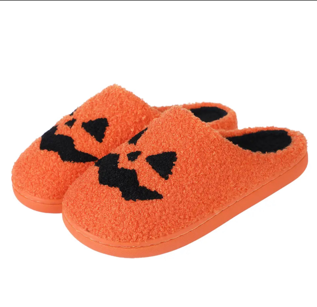 Pumpkin Face Slippers- PREORDER