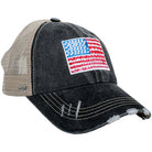 Trucker Embroidered Hat- AMERICA-How Cute is That? Boutique