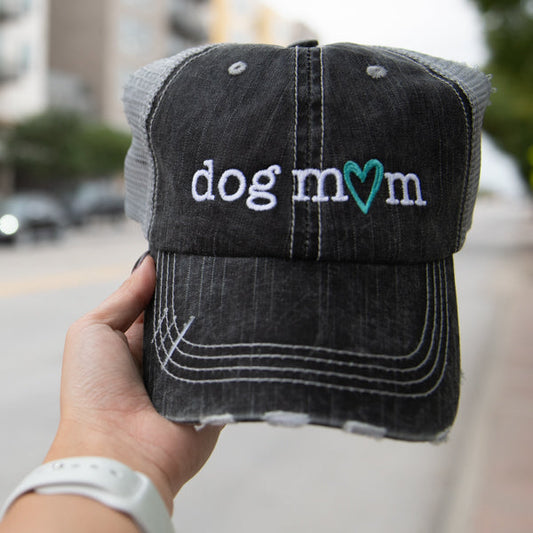 Trucker Embroidered Hat- Dog Mom