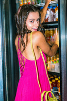 Sleeveless Woven Lattice Open Back Mini Dress-How Cute is That? Boutique