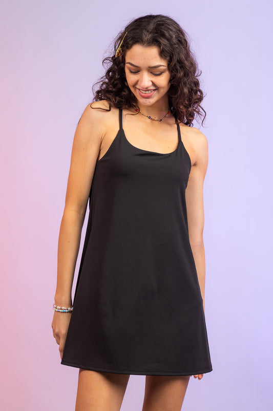 Active Tennis Cami Dress with Shorts Liner