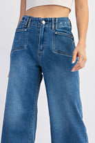 Cropped Denim Straight Leg Jeans-How Cute is That? Boutique