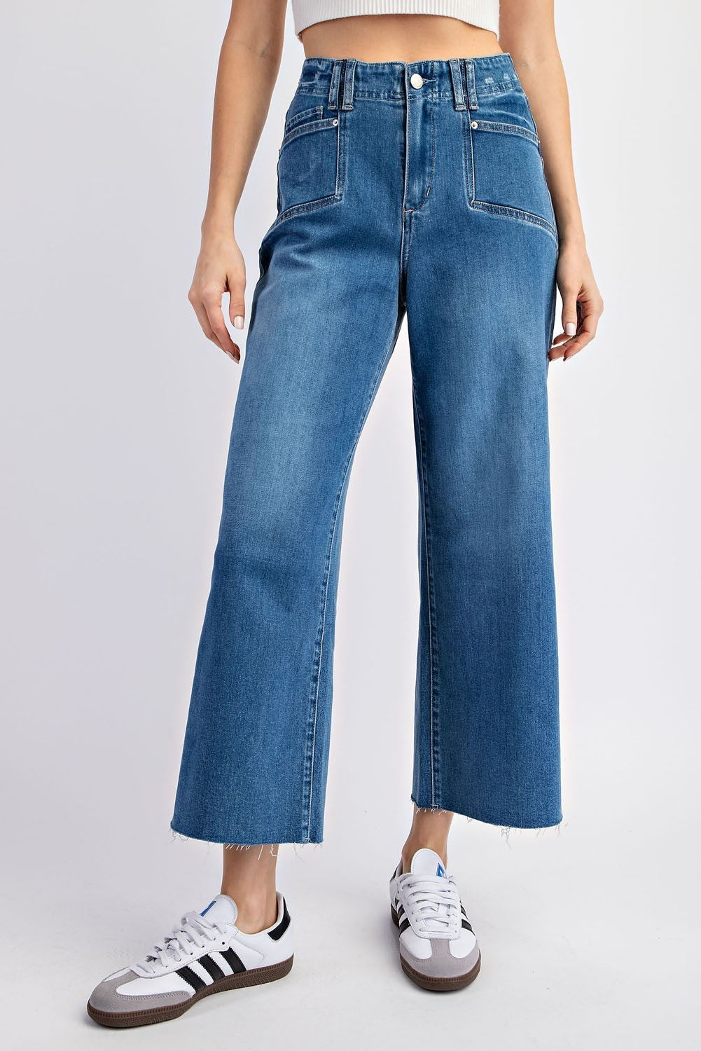 Cropped Denim Straight Leg Jeans-How Cute is That? Boutique