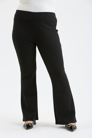 PLUS HIGH WAIST FLARE PANTS