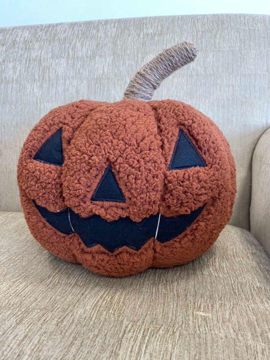 Halloween Pumpkin Sherpa Pillow